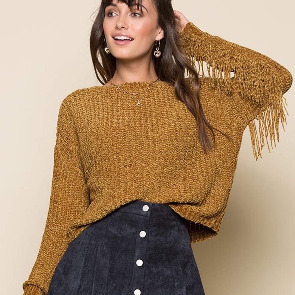 Fringe Pullover Sweater
